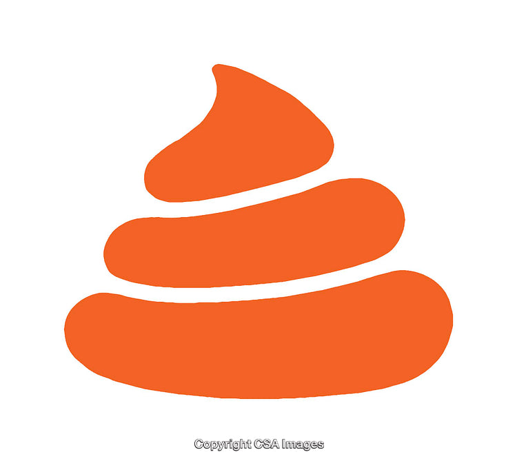 Bright Orange Spiral Icon in a Simplistic Vector Style