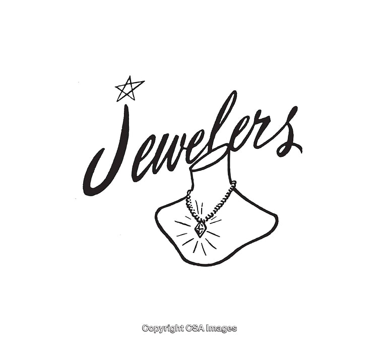 Elegant Hand-Drawn Logo Featuring Necklace and Star for Jewelers Brand