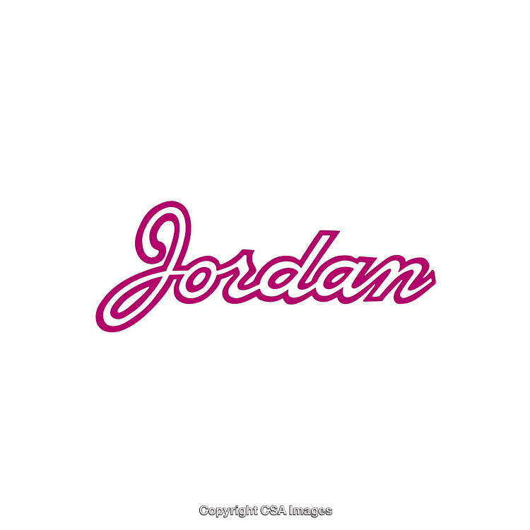 Elegant Pink Script Text Displayed on White Background