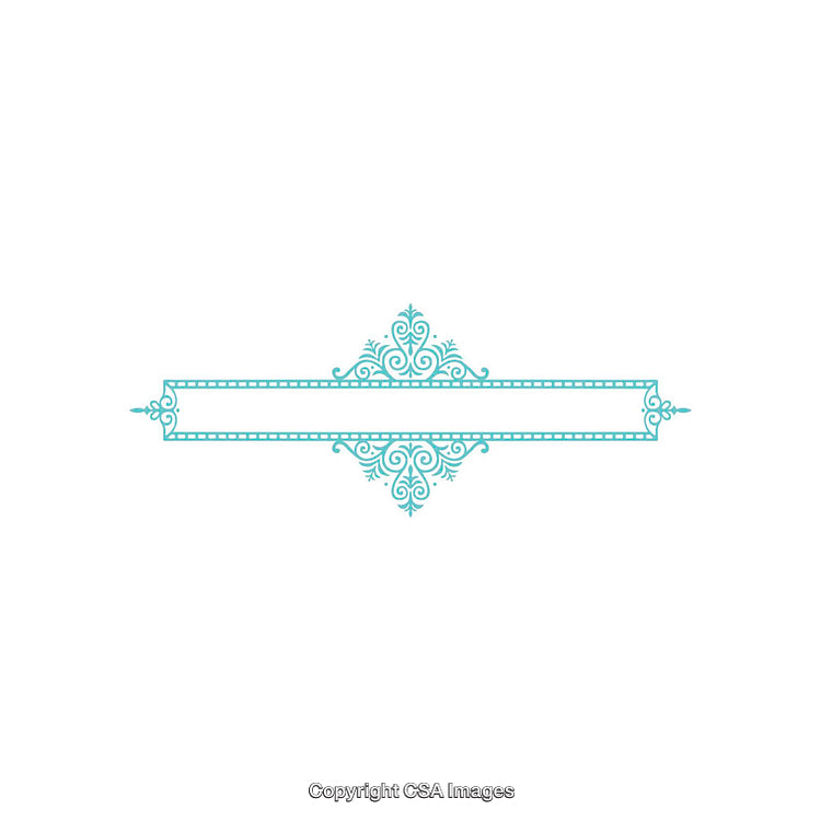 Elegant Ornamental Design With Flourishes and Space for Custom Text