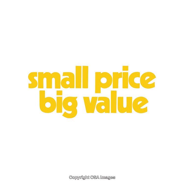 Bold Yellow Text Highlighting Value Statement on White Background