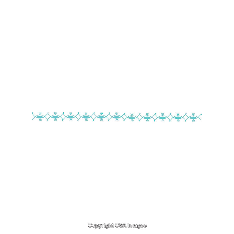 Minimalist Blue Zigzag Line Embellishment for Decorative Borders