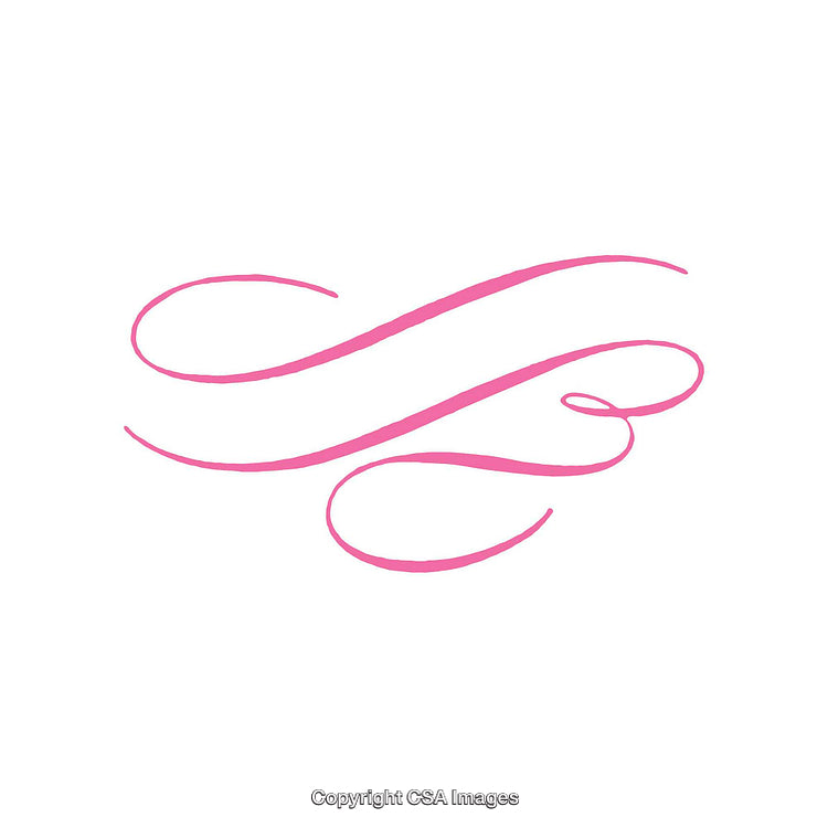 Elegant Pink Swirls on a White Background for Artistic Designs