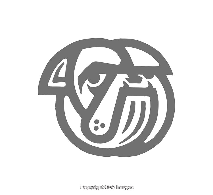Minimalist Animal Icon Featuring a Stylized Dog Design in Monochrome