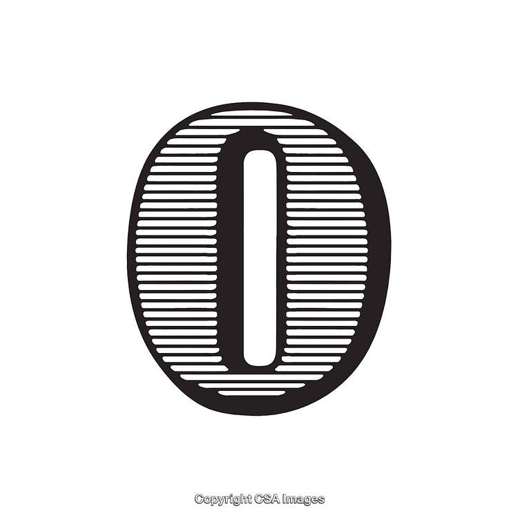 Minimalistic Cent Symbol with Horizontal Line Pattern Style