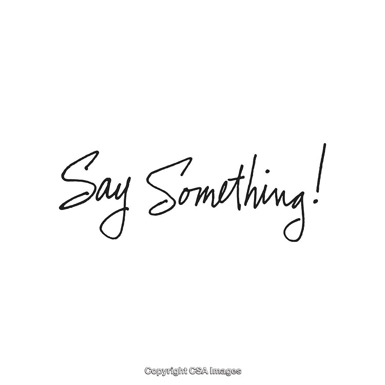 Inspirational Handwritten Message Encouraging Expression in Minimalistic Style