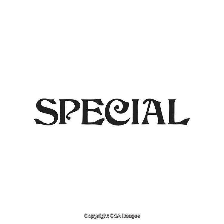 Creative Decorative Typography Featuring the Word Special in Artistic Style