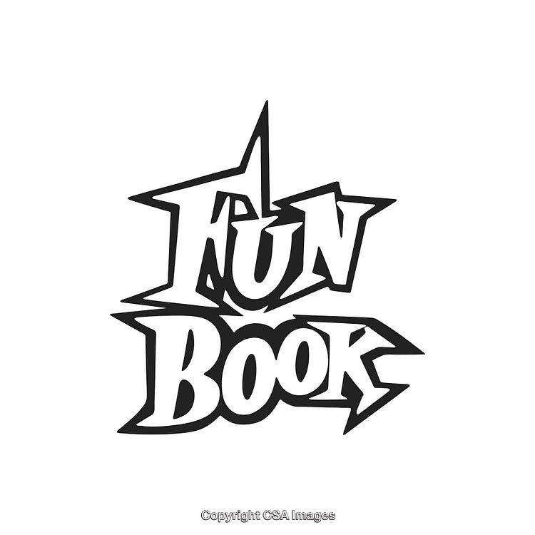 Exciting Comic Style Fun Book Text Illustration In Bold Sharp Letters