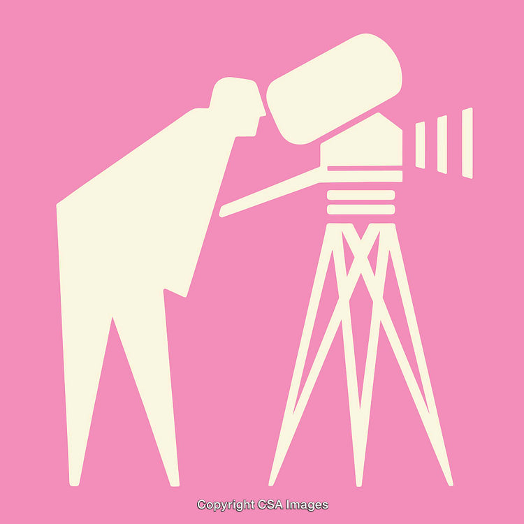 Minimalistic Design of a Person Using a Telescope