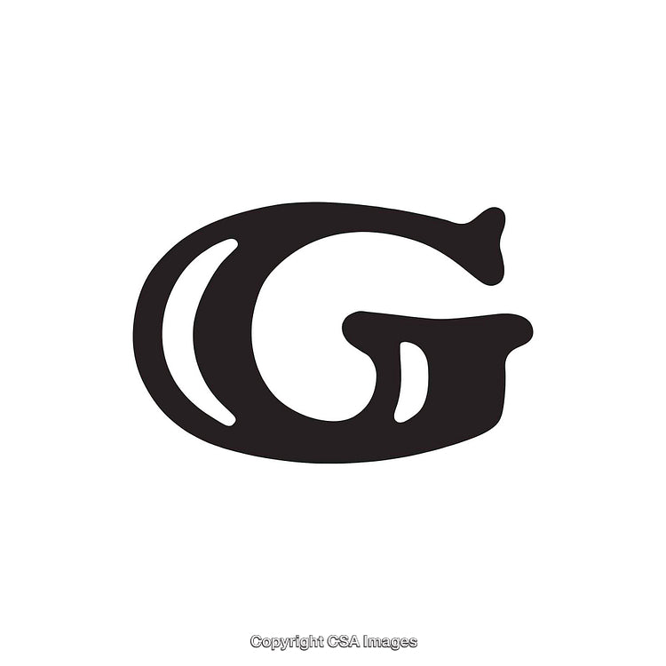 Artistic Representation of the Letter 'G' with Bold Design Elements