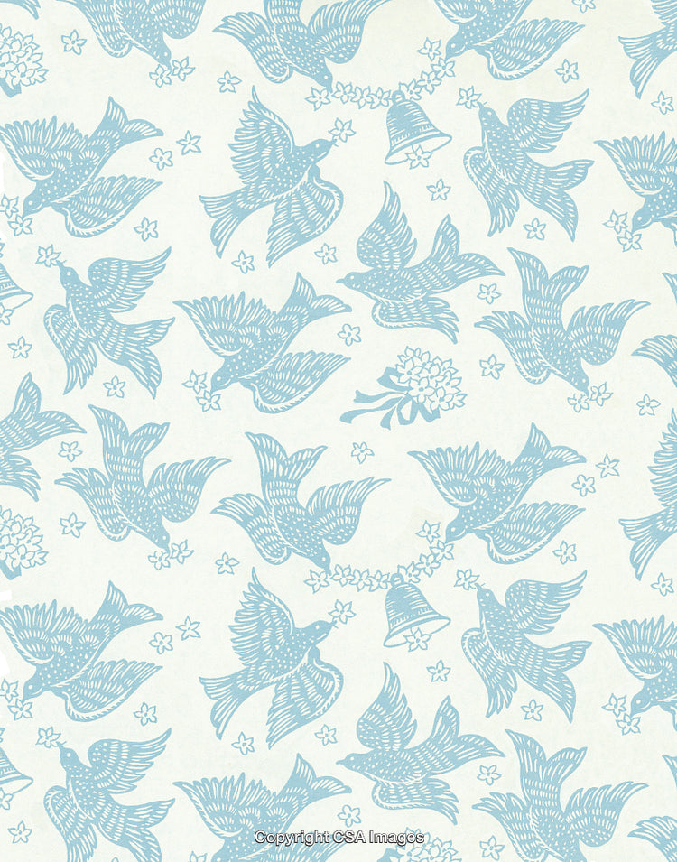 Bird| Flowers and Bell Pattern