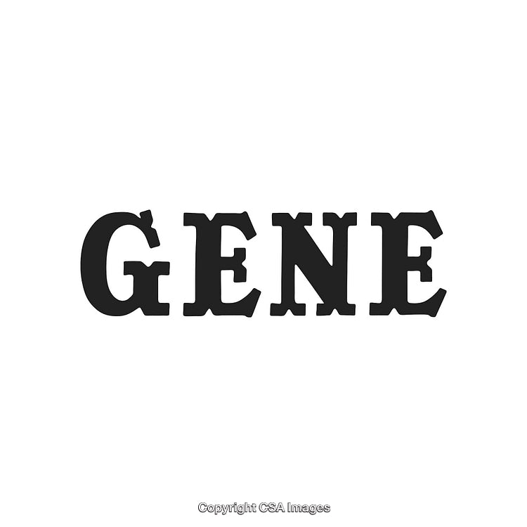 Bold Typography Design with the Word Gene in Creative Font Style