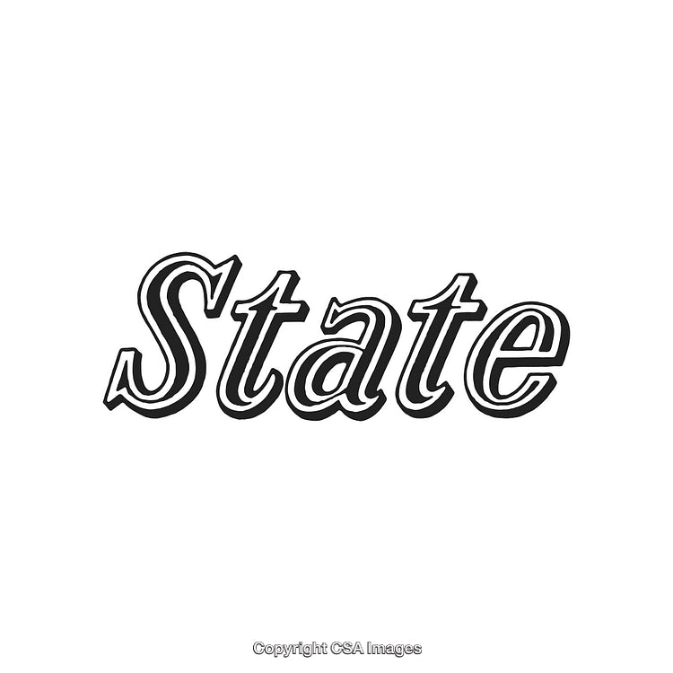 Vintage Black and White Typography on Clean White Background