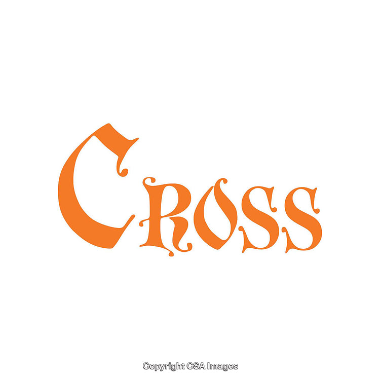 Orange Artistic Text With Whimsical Typography Design Elements