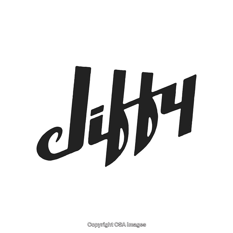 Stylized Black and White Calligraphy Text Logo Design
