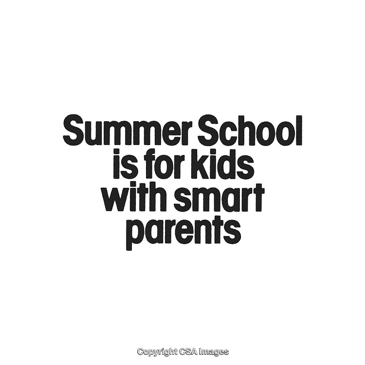 Bold Typography Promoting Summer School Education for Smart Parenting