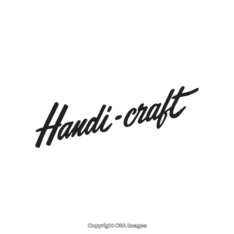 Handcrafted Typography Logo in Script Style On White Background
