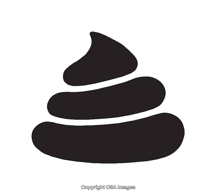 Simple Black and White Icon of Stylized Pile Design