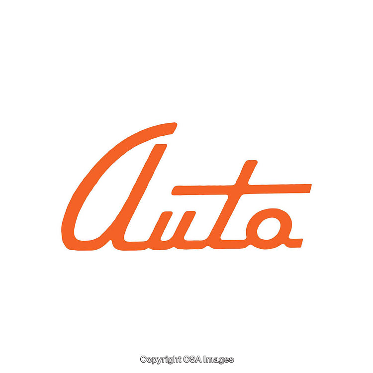 Simple Orange Calligraphy Design on a Clean White Background