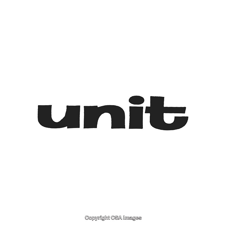 Modern Bold Typography Spelling 'Unit' in Black Text on White Background