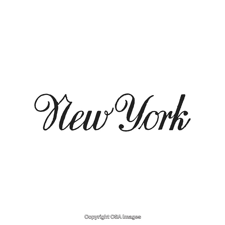 Elegant New York Typography Design in Stylish Black and White