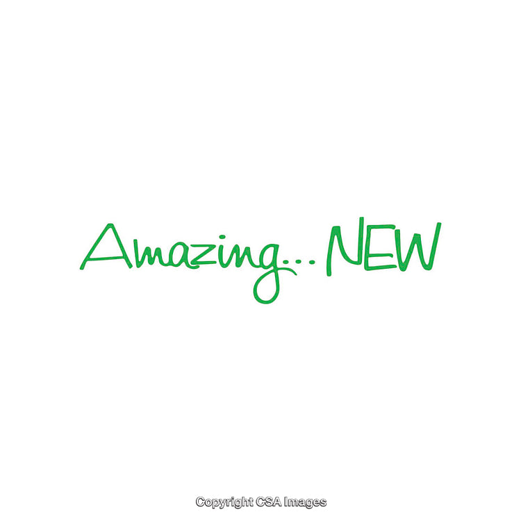 Minimalist Green Text Design Highlighting Amazing and New Concepts