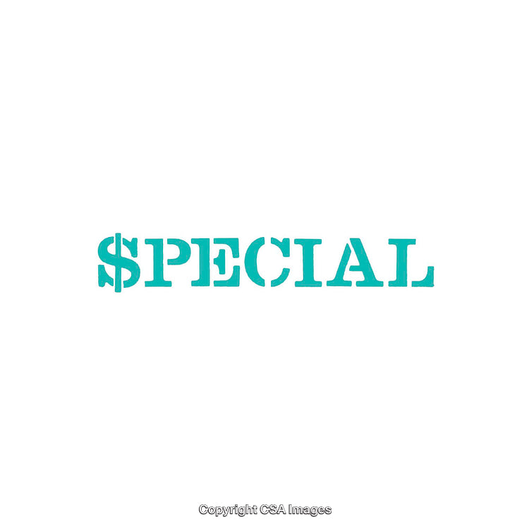 Creative Typography Featuring The Word 'Special' With Financial Symbol