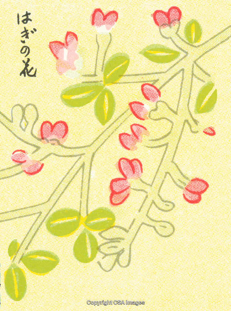 Vibrant Floral Illustration Featuring Pink Blossoms And Green Leaves On a Light Background