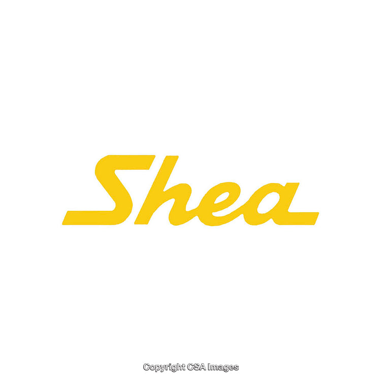 Yellow Text Logo Design on Clean White Background