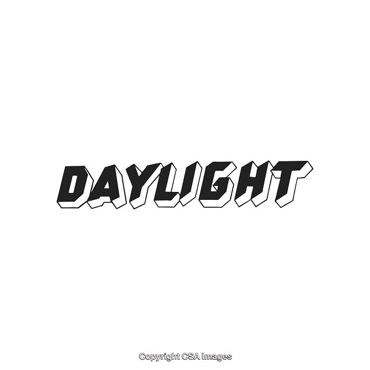 Black and White Bold Text Display on White Background