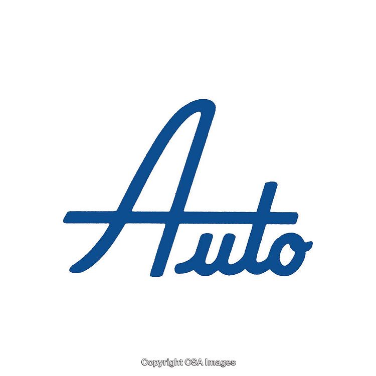 Blue Auto Calligraphy Text Design on a Minimalist White Background