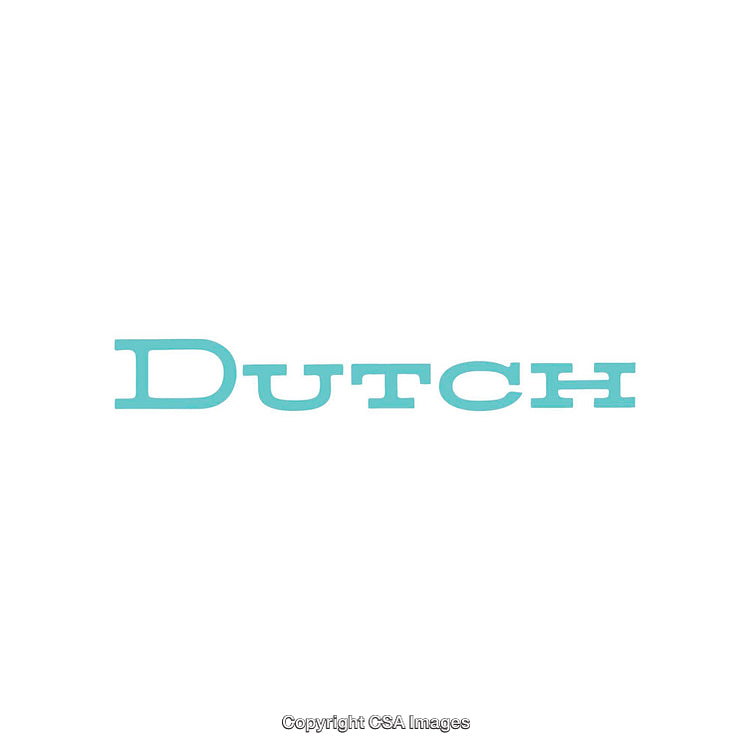 Minimalistic Dutch Text in Bold Blue Font on White Background