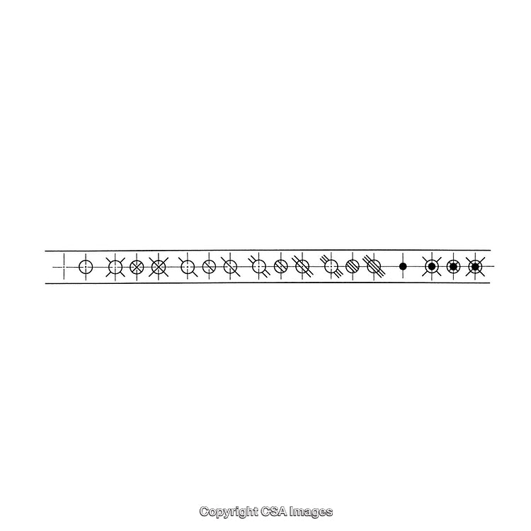 Black and White Linear Geometric Border Design with Symmetrical Elements