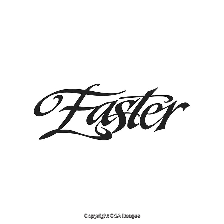 Elegant Script Typography Highlighting Speed and Movement in Calligraphy Design