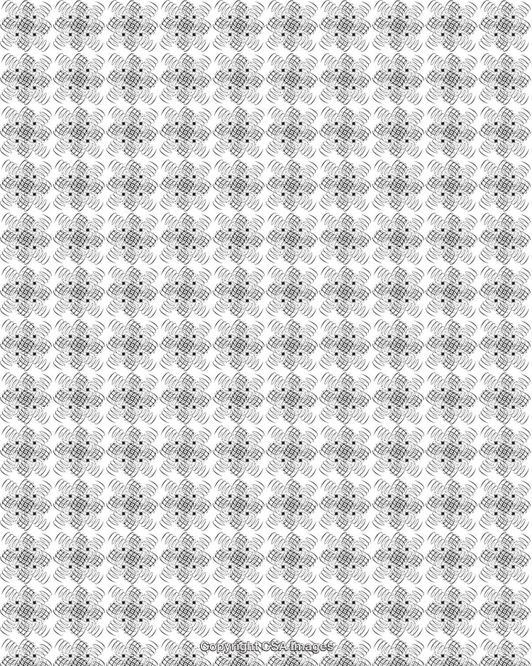 Seamless Black and White Geometric Patterned Background Design