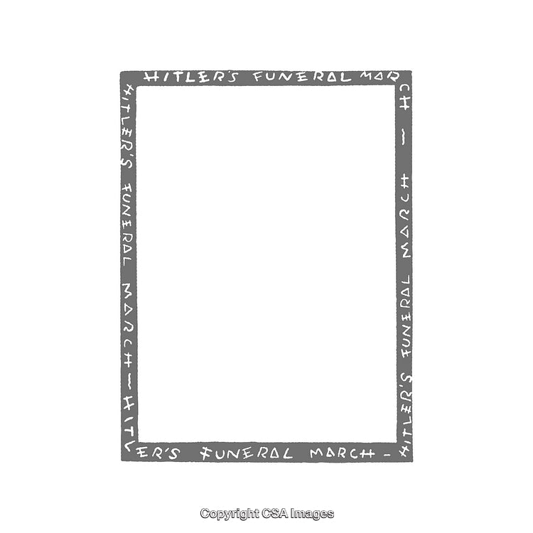 Minimalist Frame Design with a Thematic Border Textual Element