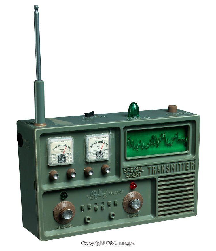 Vintage Toy Radio Transmitter With Retro Details and Classic Design