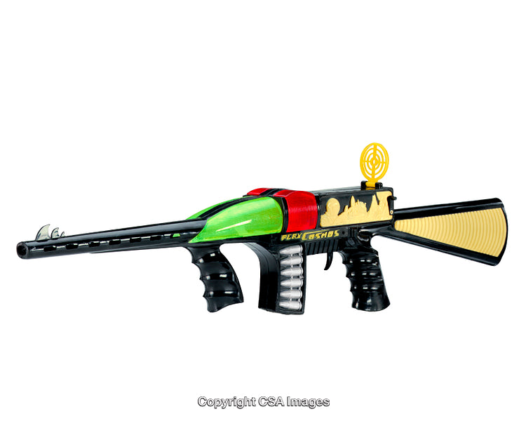 Classic Space-Themed Toy Gun with Colorful Details