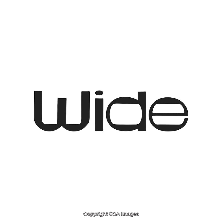 Stylized Bold Logo Design Showcasing the Word "Wide" in Modern Typography