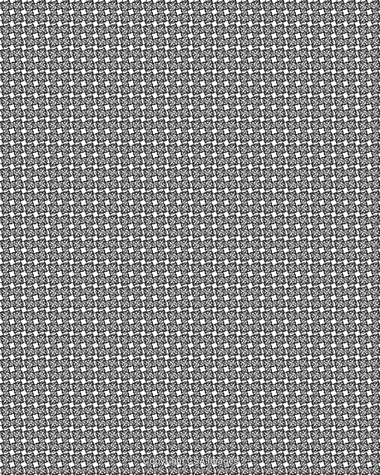 Black and White Repetitive Pattern With Geometric Design Elements