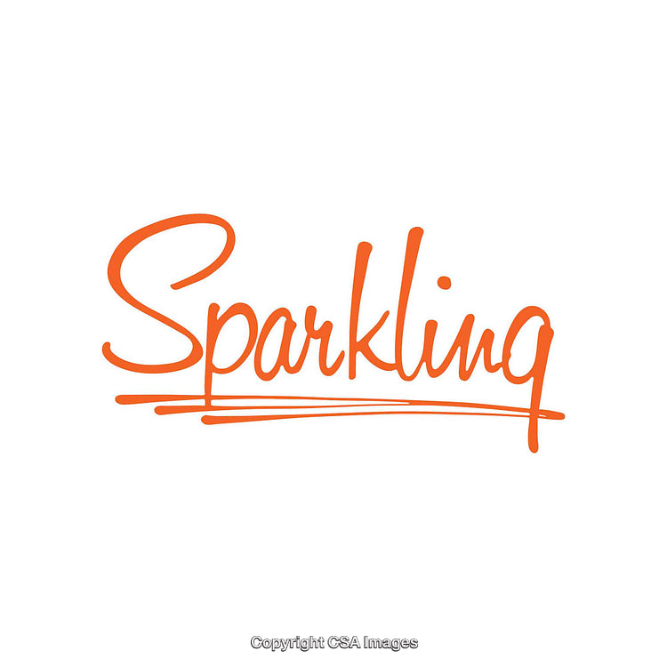 Stylish Orange Calligraphy Text on White Background