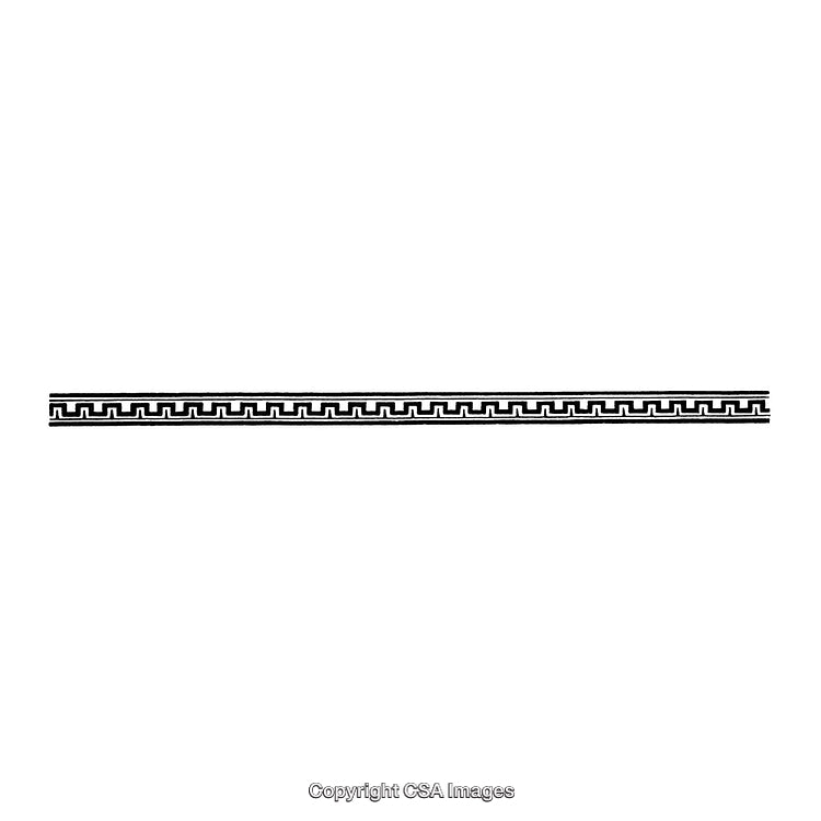 Black and White Geometric Border with Classic Design