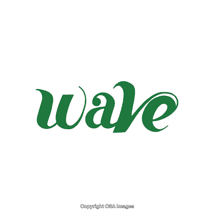Elegant Green Typographic Artwork with Organic Style Lettering