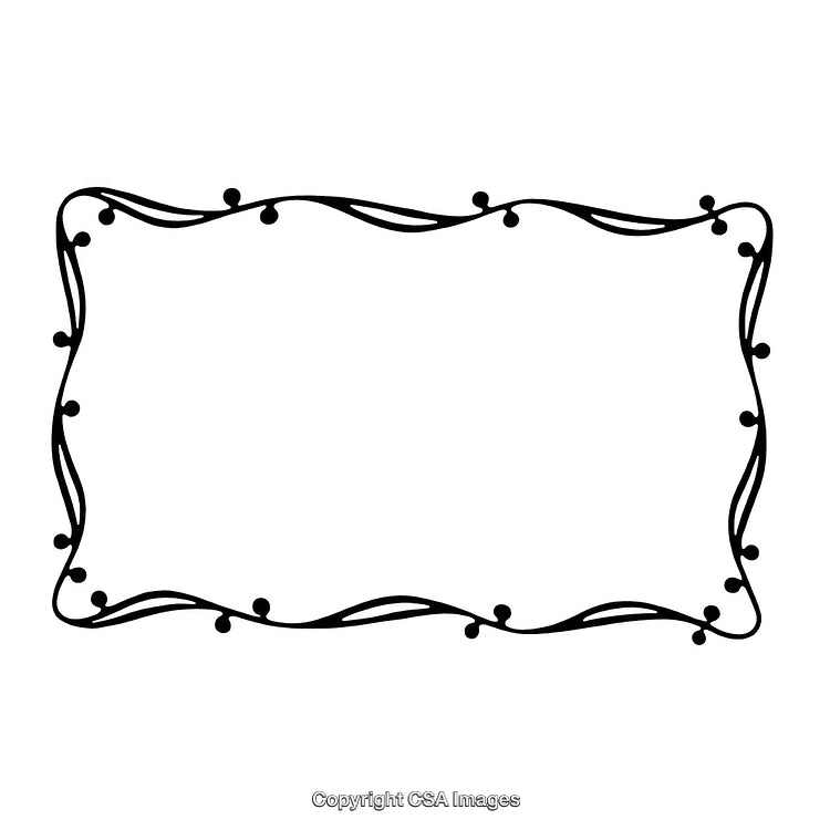 Elegant Decorative Black And White Border With Minimalistic Design