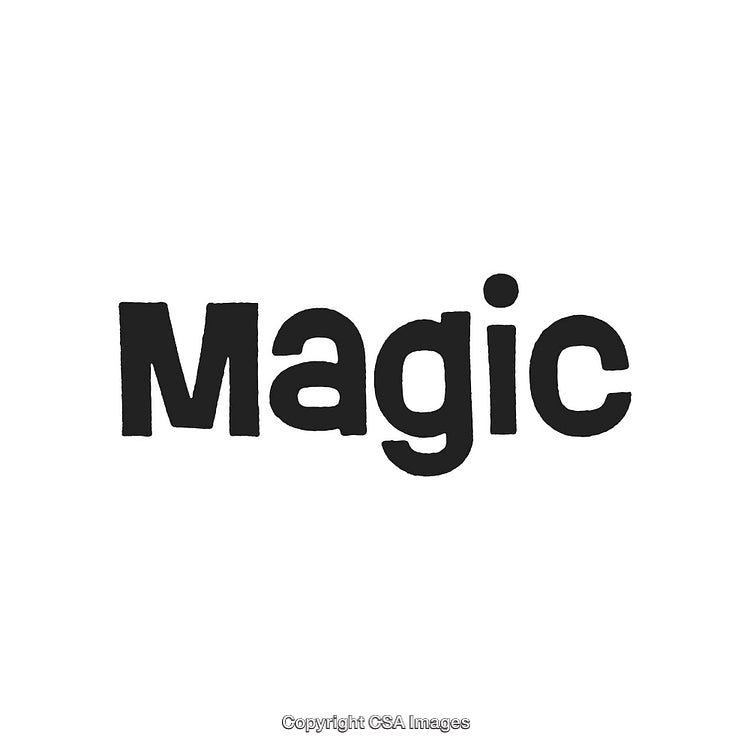 Magic Word Displayed in Bold Black Font on White Background