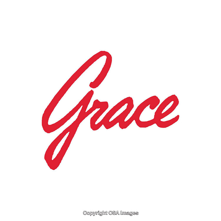 Graceful Calligraphy in Red on White Background