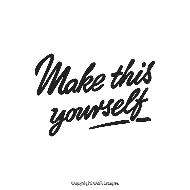 Motivational Hand Lettering Saying 'Make This Yourself' in Bold Script