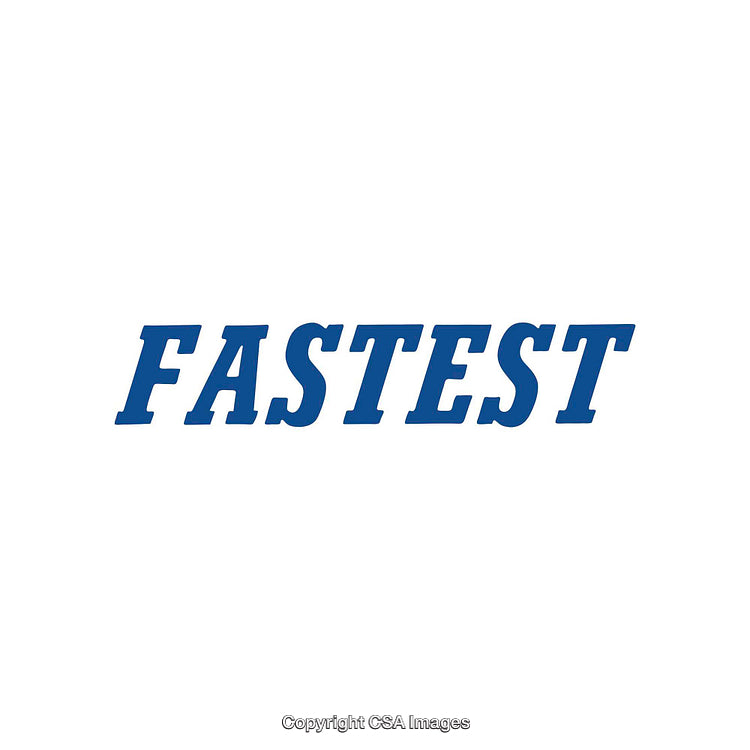 Bold Blue Text on Minimalist White Background