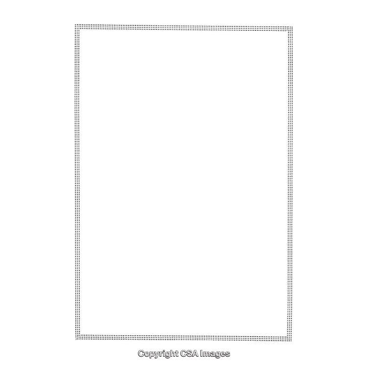 Minimalistic Black and White Border Design with Dotted Pattern