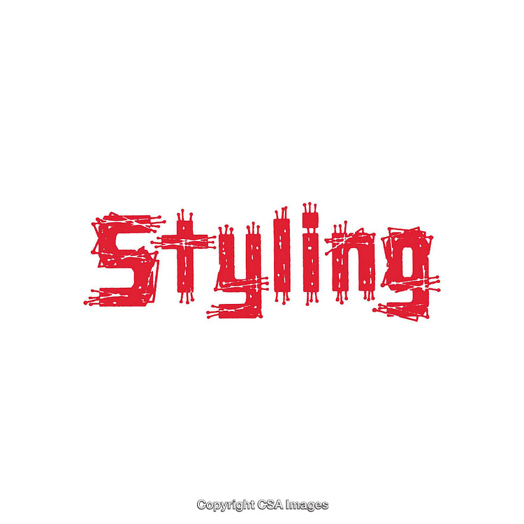Red Creative Stylized Typography Design with a Modern Artistic Touch